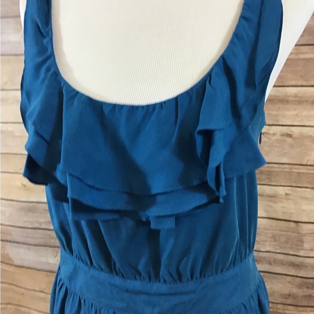 LOFT Blue Ruffled Sundress Mini - Picture 2 of 7
